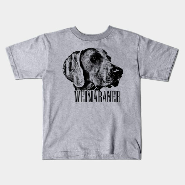 Weimaraner dog Kids T-Shirt by Nartissima